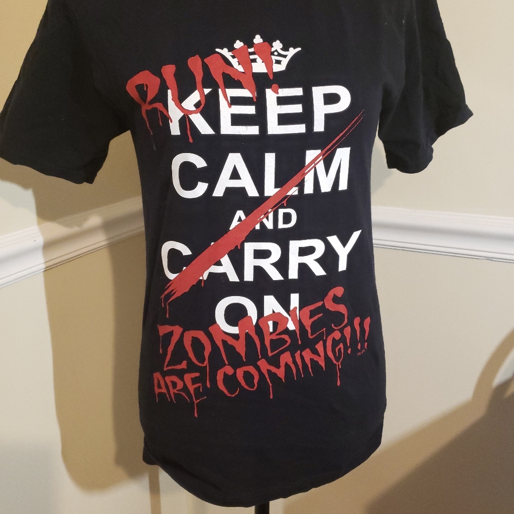 Keep calm Black t shirt